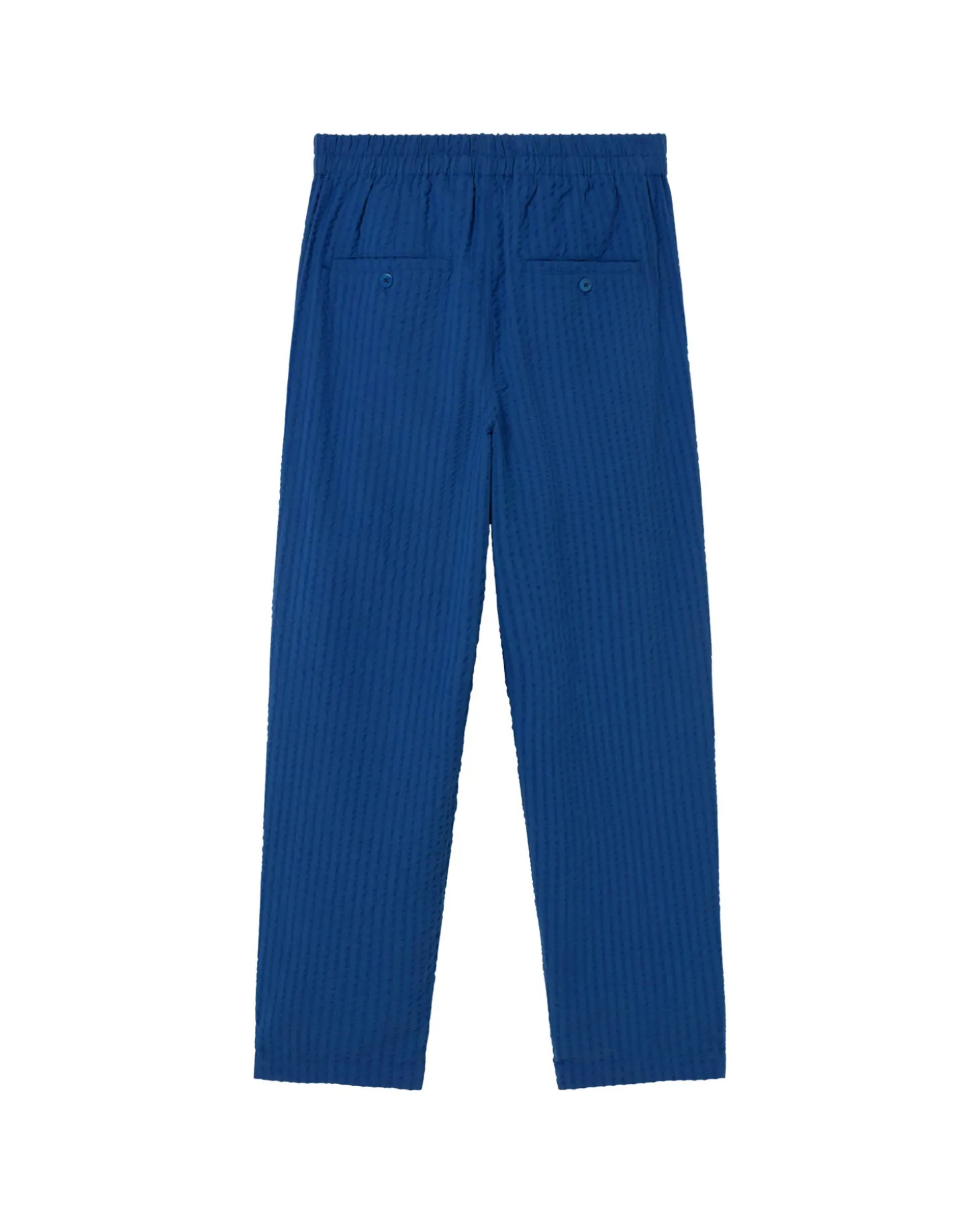 Pantalón loose seersucker azul Luc