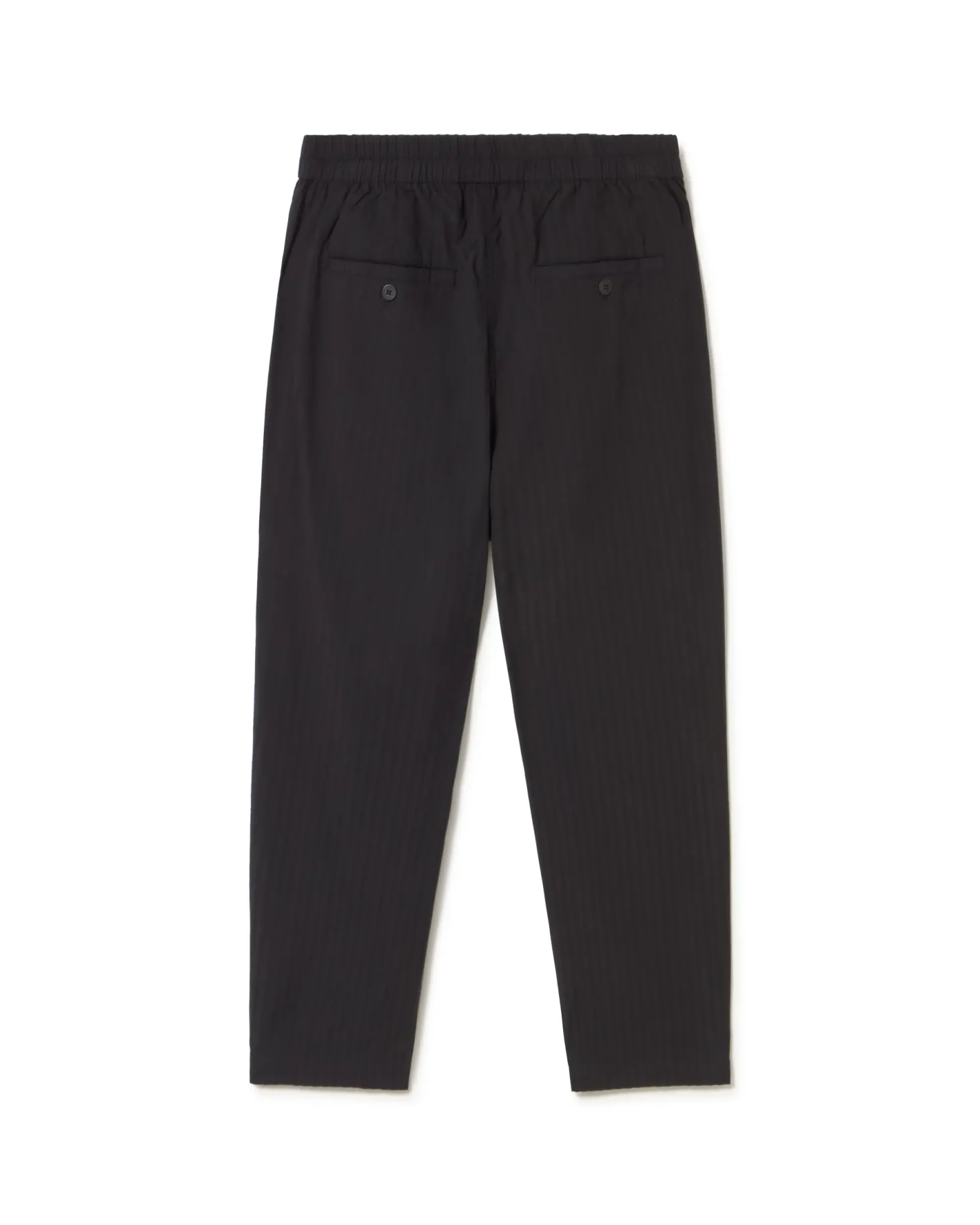 Pantalón loose seersucker negro Luc