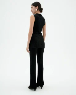 Pantalón punto comfy Ecovero negro Naia