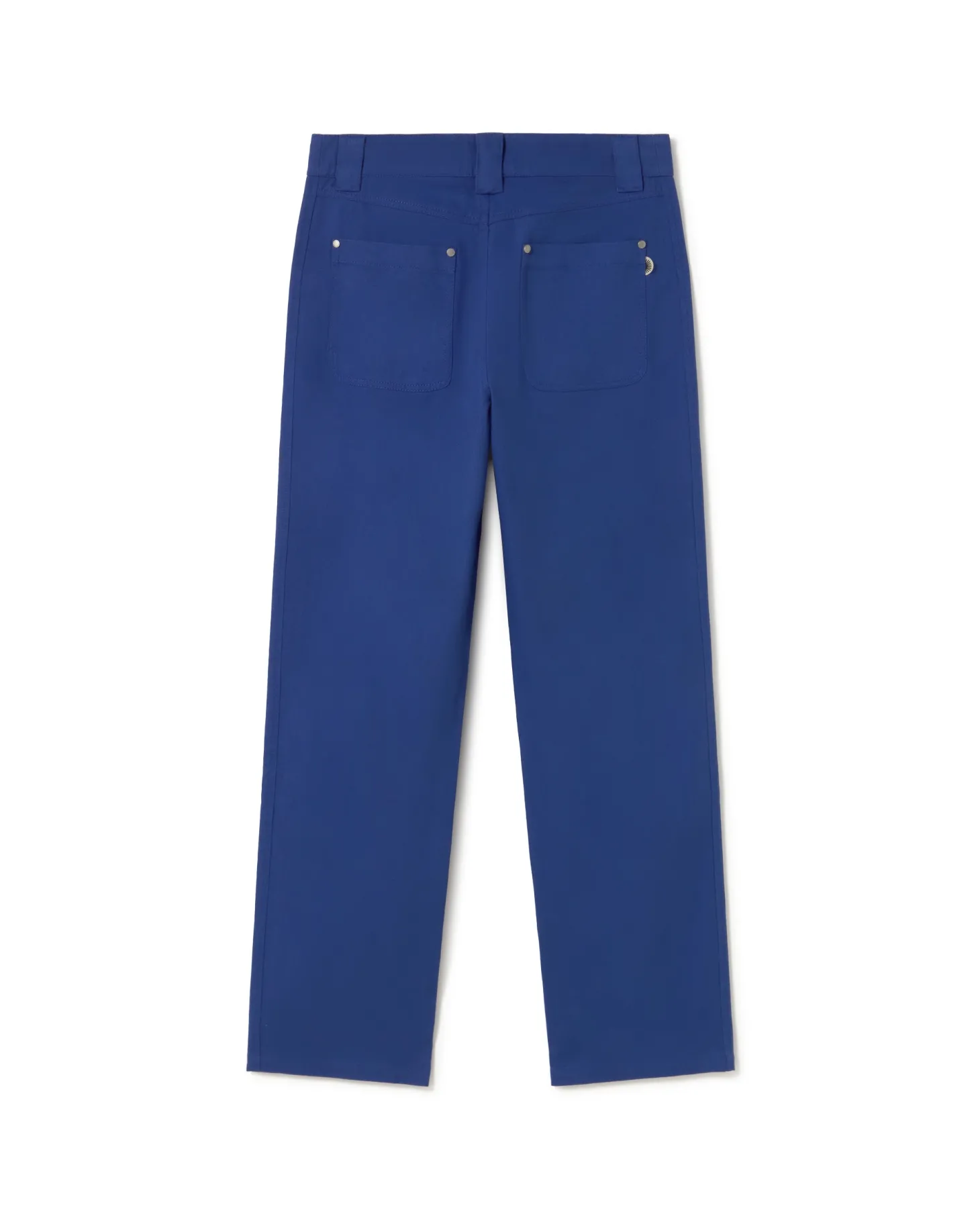 Pantalón recto azul Perle