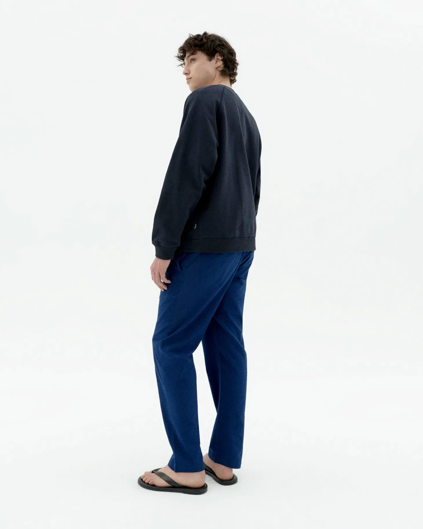 Pantalón recto azul Travel Light
