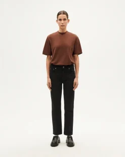 Pantalón recto negro Nele
