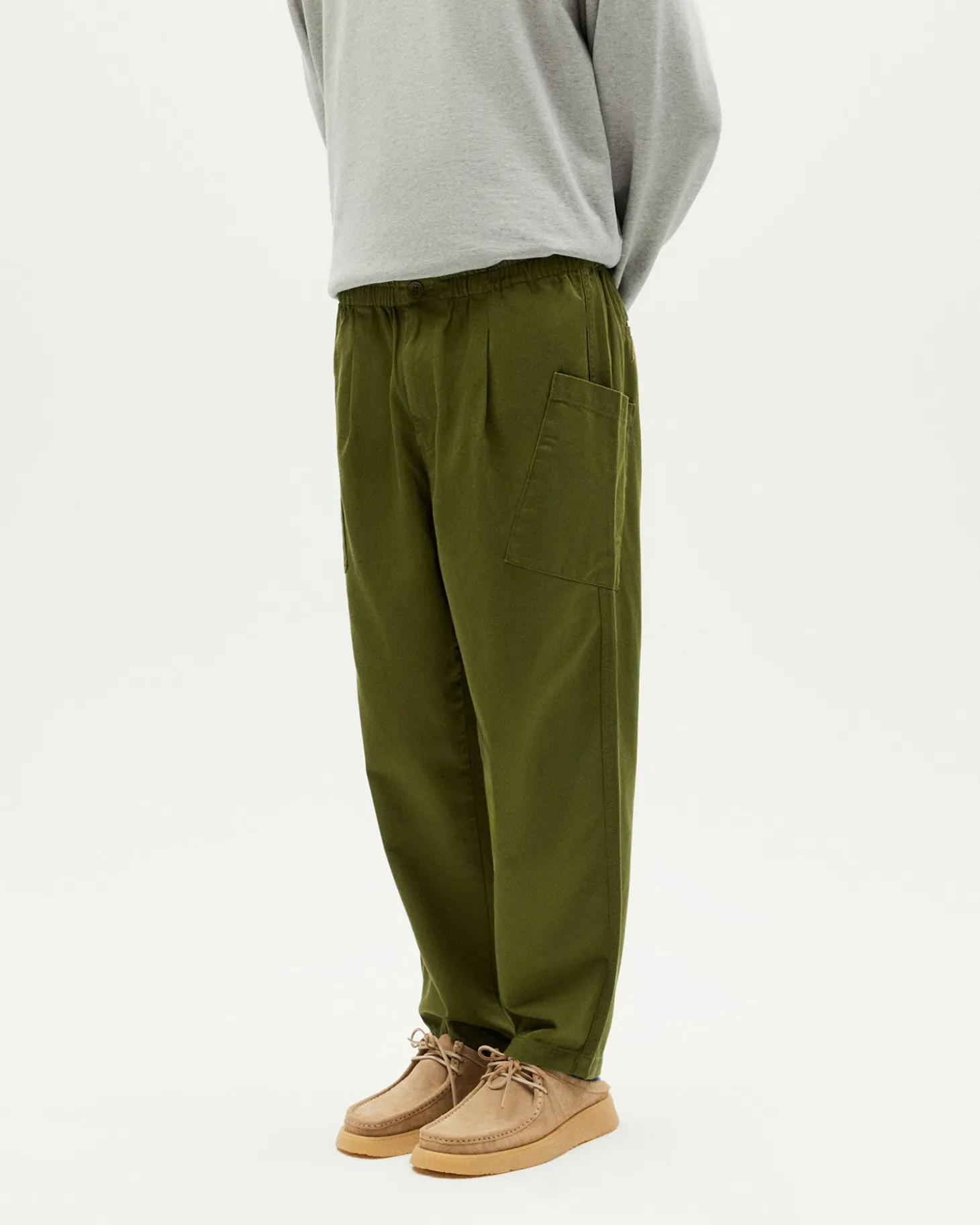 Pantalón relaxed cargo verde Max