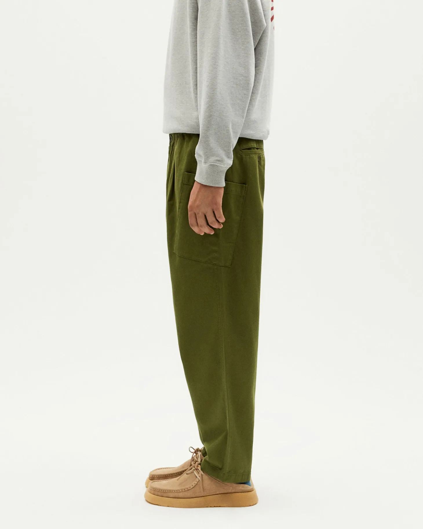 Pantalón relaxed cargo verde Max