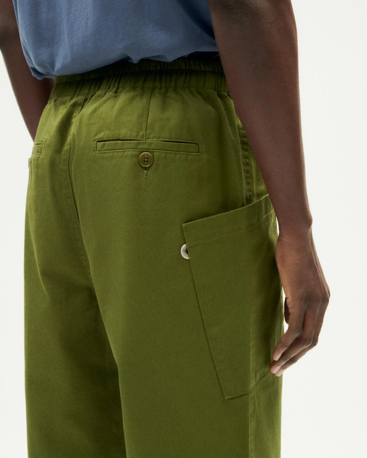 Pantalón relaxed cargo verde Max