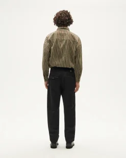 Pantalón relaxed pinza negro Wotan