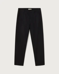 Pantalón relaxed pinza negro Moero