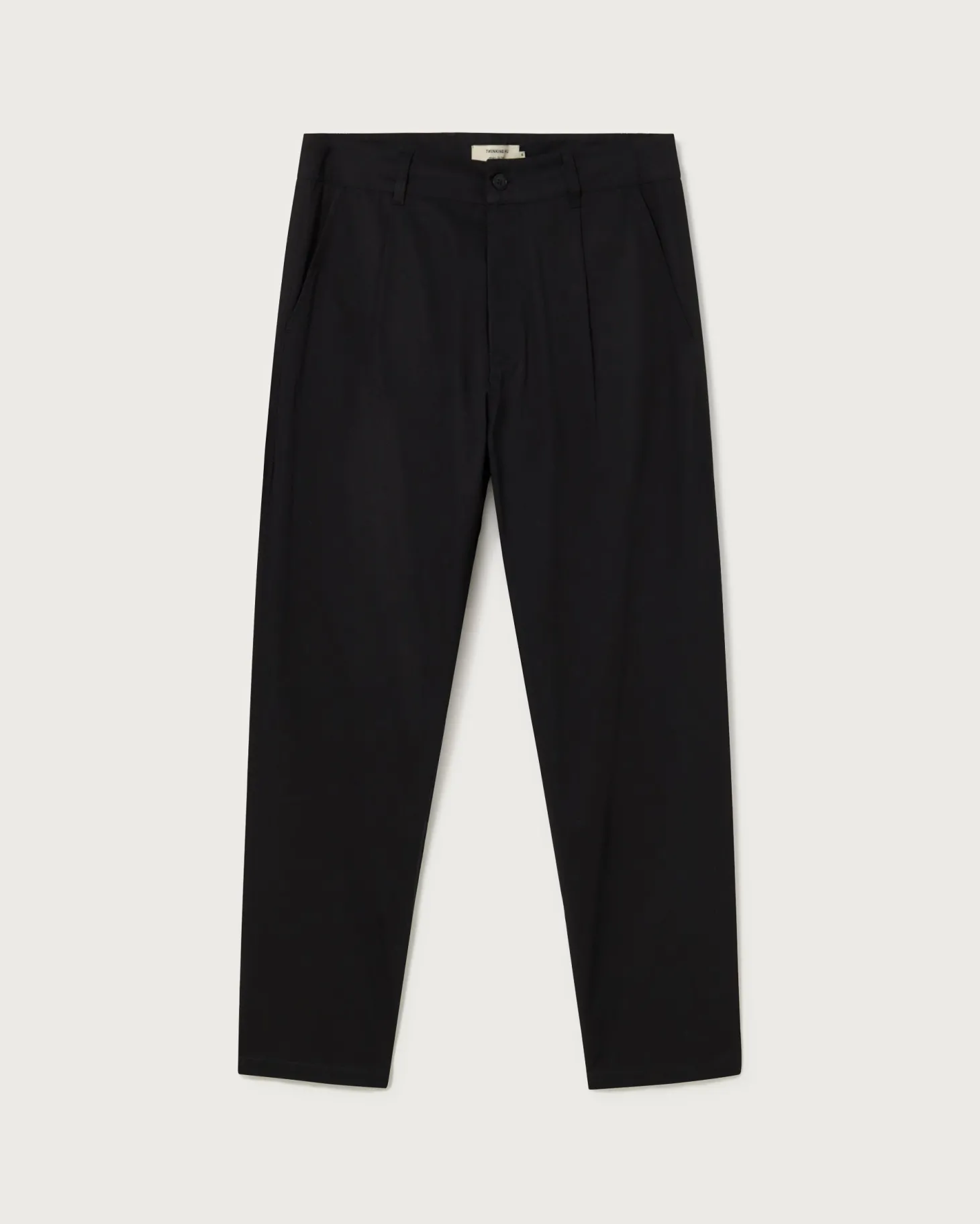 Pantalón relaxed pinza negro Moero