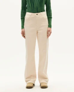 Pantalón tiro alto crudo Theresa