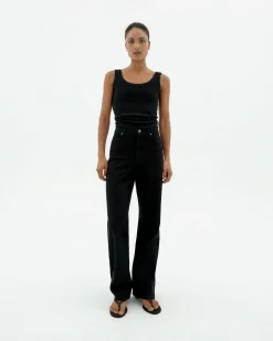 Pantalón tiro alto negro Theresa