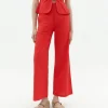 Pantalón tiro alto rojo Karina