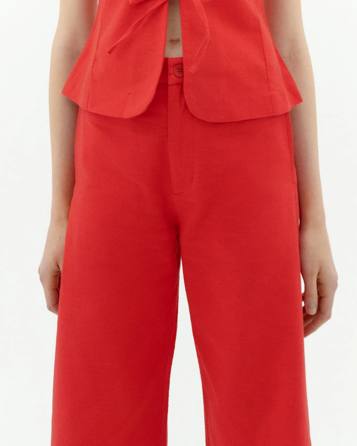 Pantalón tiro alto rojo Karina