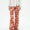 Pantalón wide leg estampado Ecovero shurberry Manolita