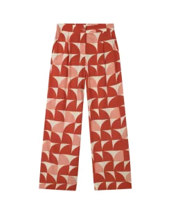 Pantalón wide leg estampado Ecovero shurberry Manolita