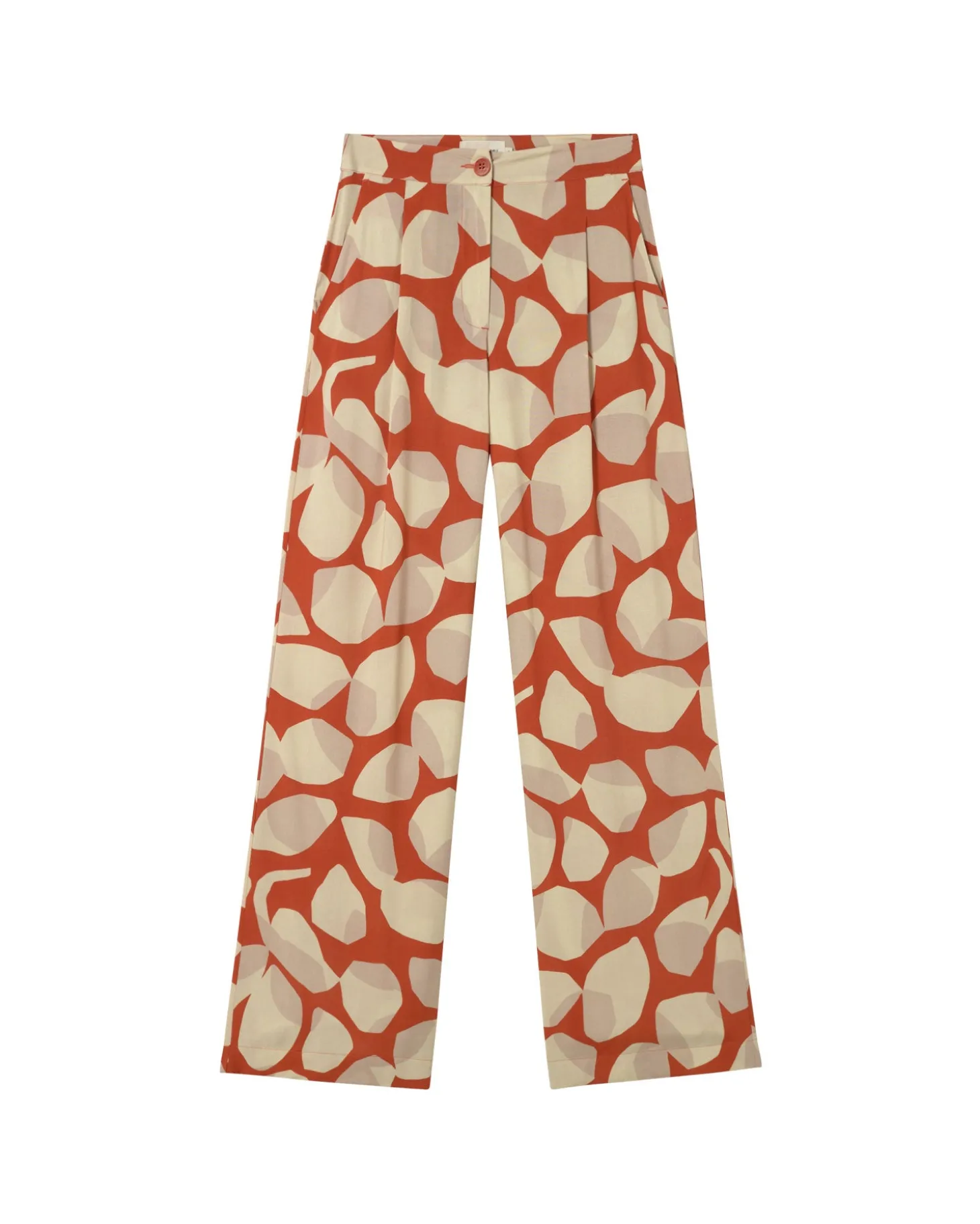 Pantalón wide leg estampado Ecovero leaf Manolita