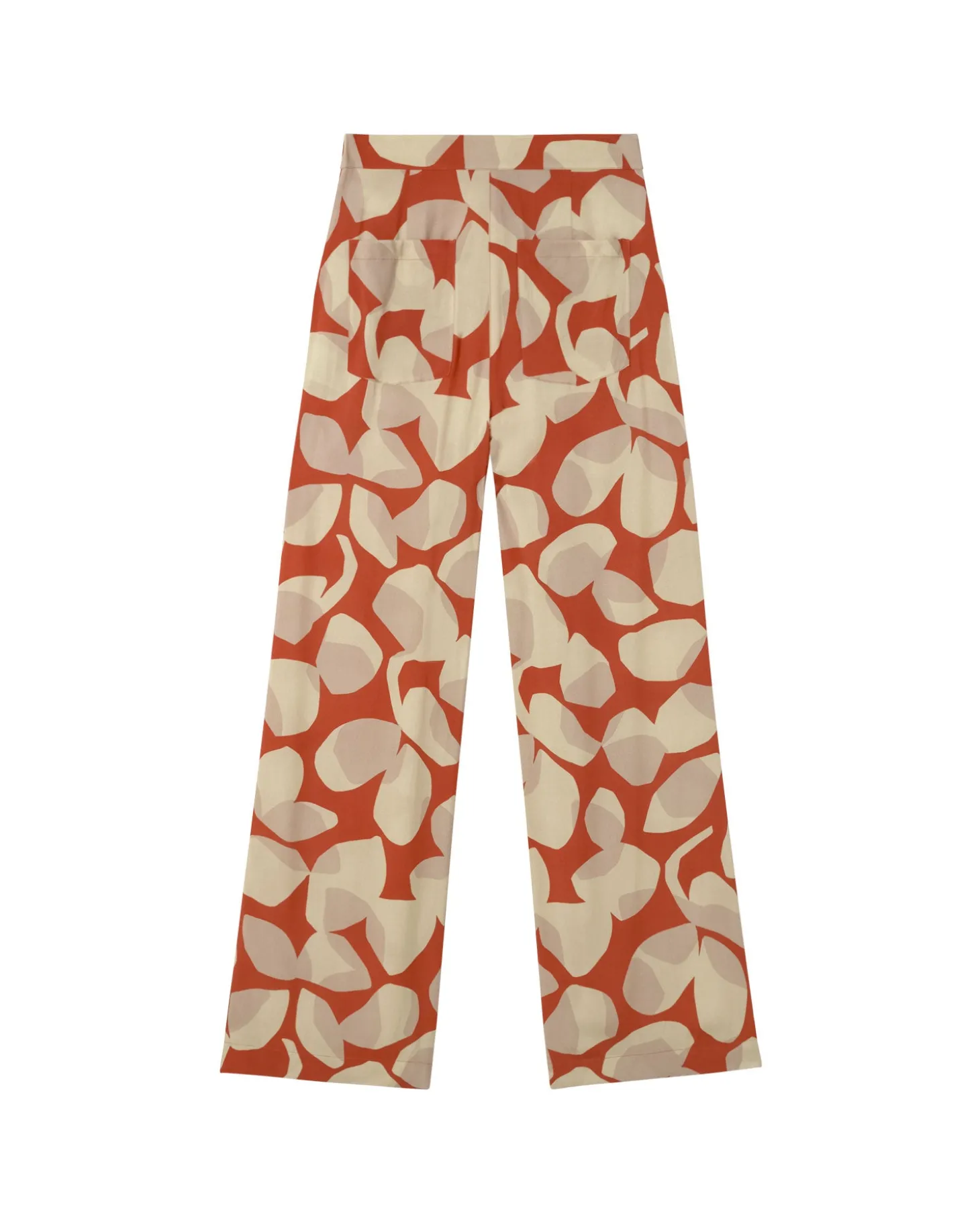 Pantalón wide leg estampado Ecovero leaf Manolita