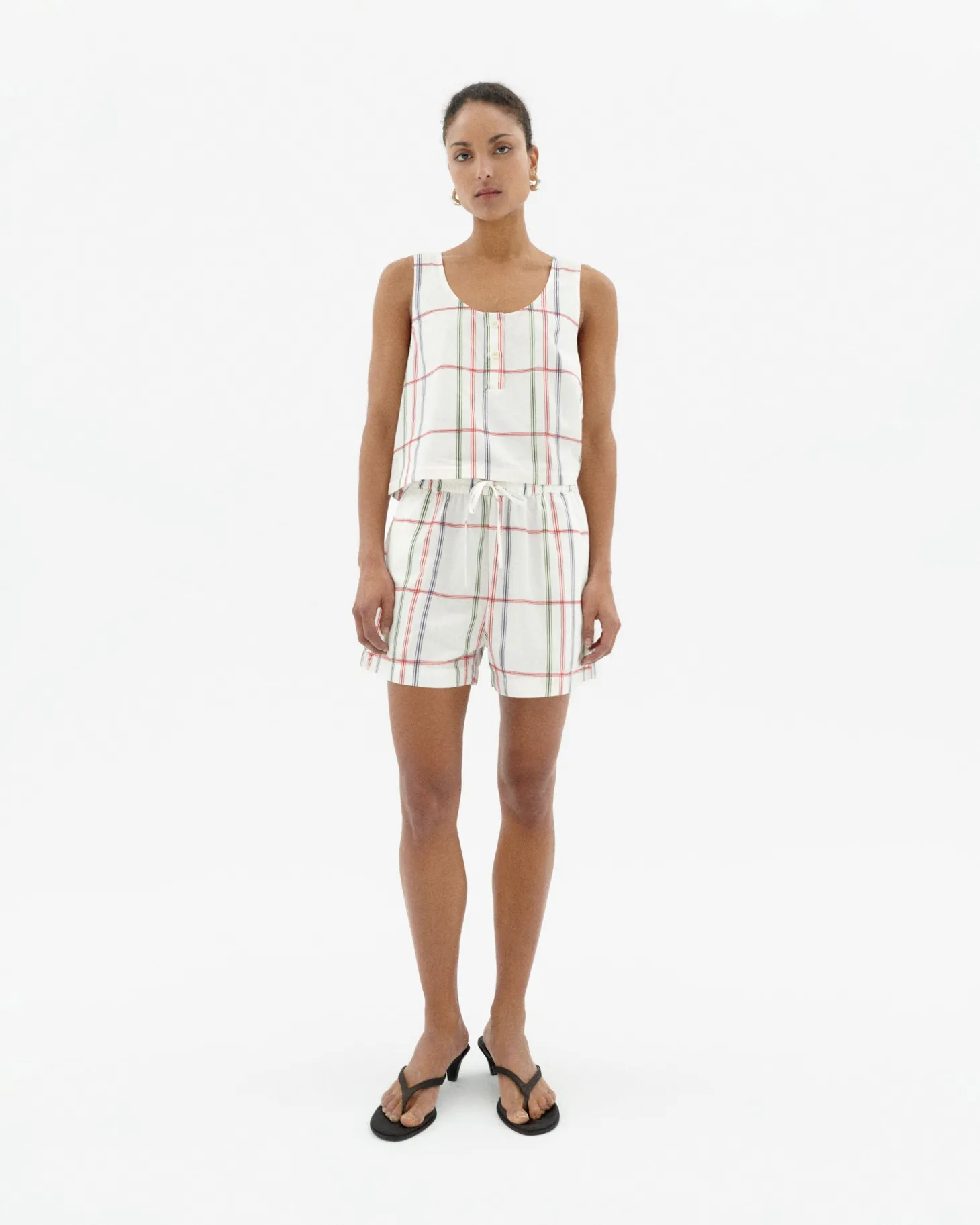 Shorts cuadros Geranio