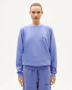 Sudadera unisex violeta tinte natural