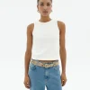 Tank top blanco Ecovero Turkana