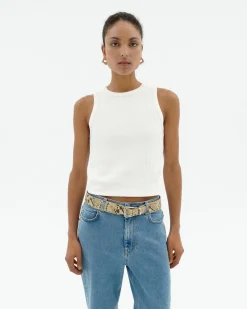Tank top blanco Ecovero Turkana
