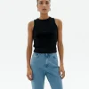 Tank top negro Ecovero Turkana