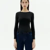 Top algodón modal negro Susan