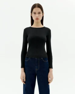 Top algodón modal negro Susan