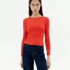 Top algodón modal rojo Susan