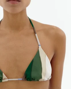 Top bikini ajustable rayas river Calabria