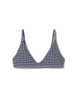 Top bikini cuadros vichy Tropea