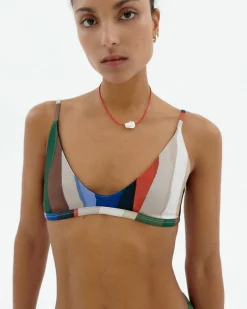 Top bikini rayas river Tropea