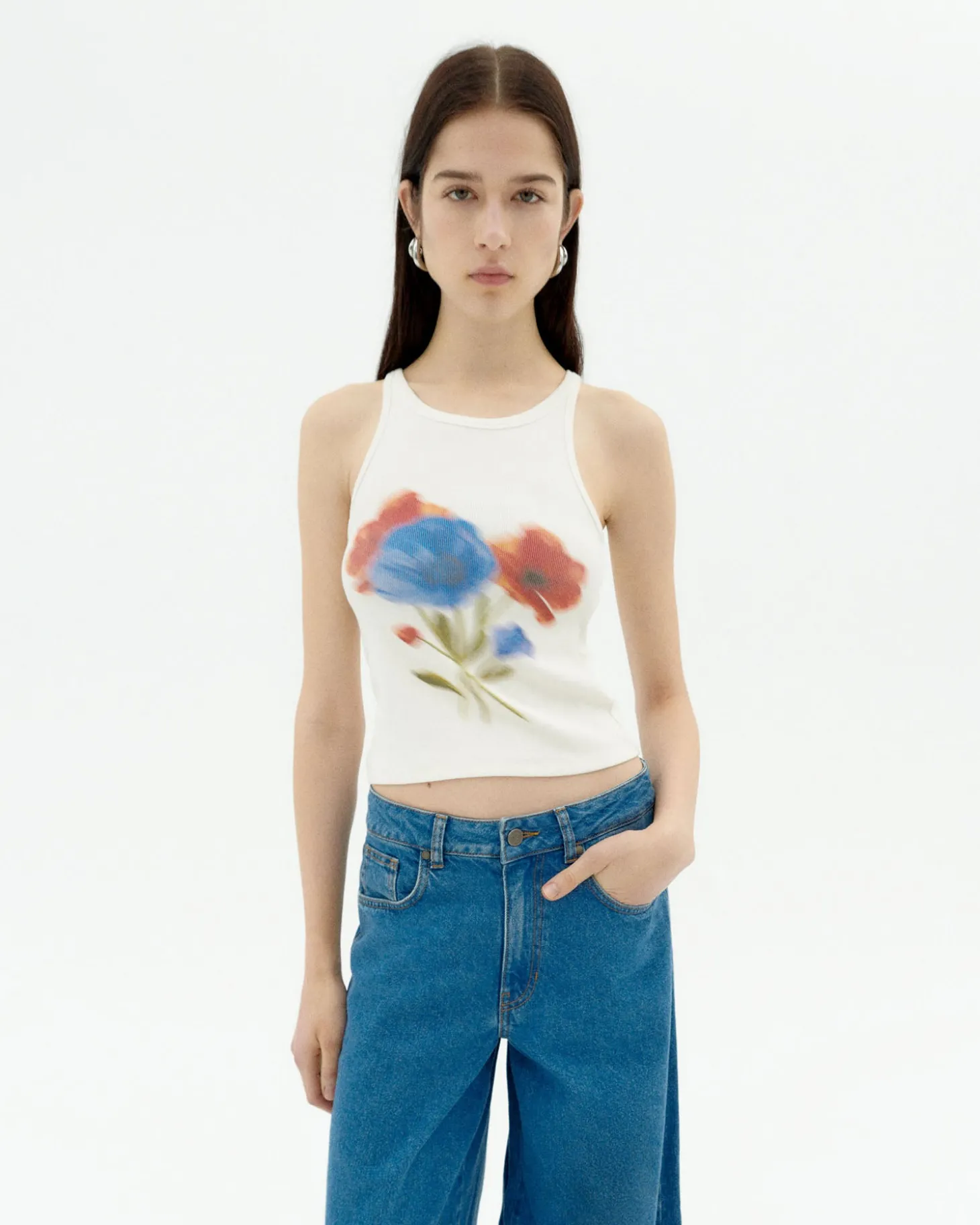 Top halter blanco blurry Harriet