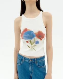 Top halter blanco blurry Harriet