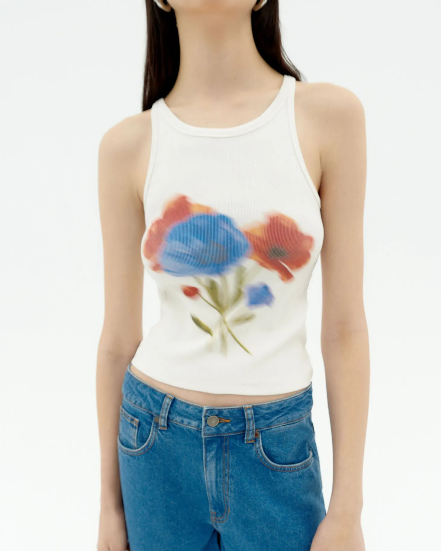 Top halter blanco blurry Harriet