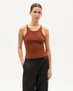 Top halter marrón Harriet