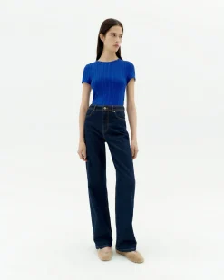 Top punto azul Ecovero Rue