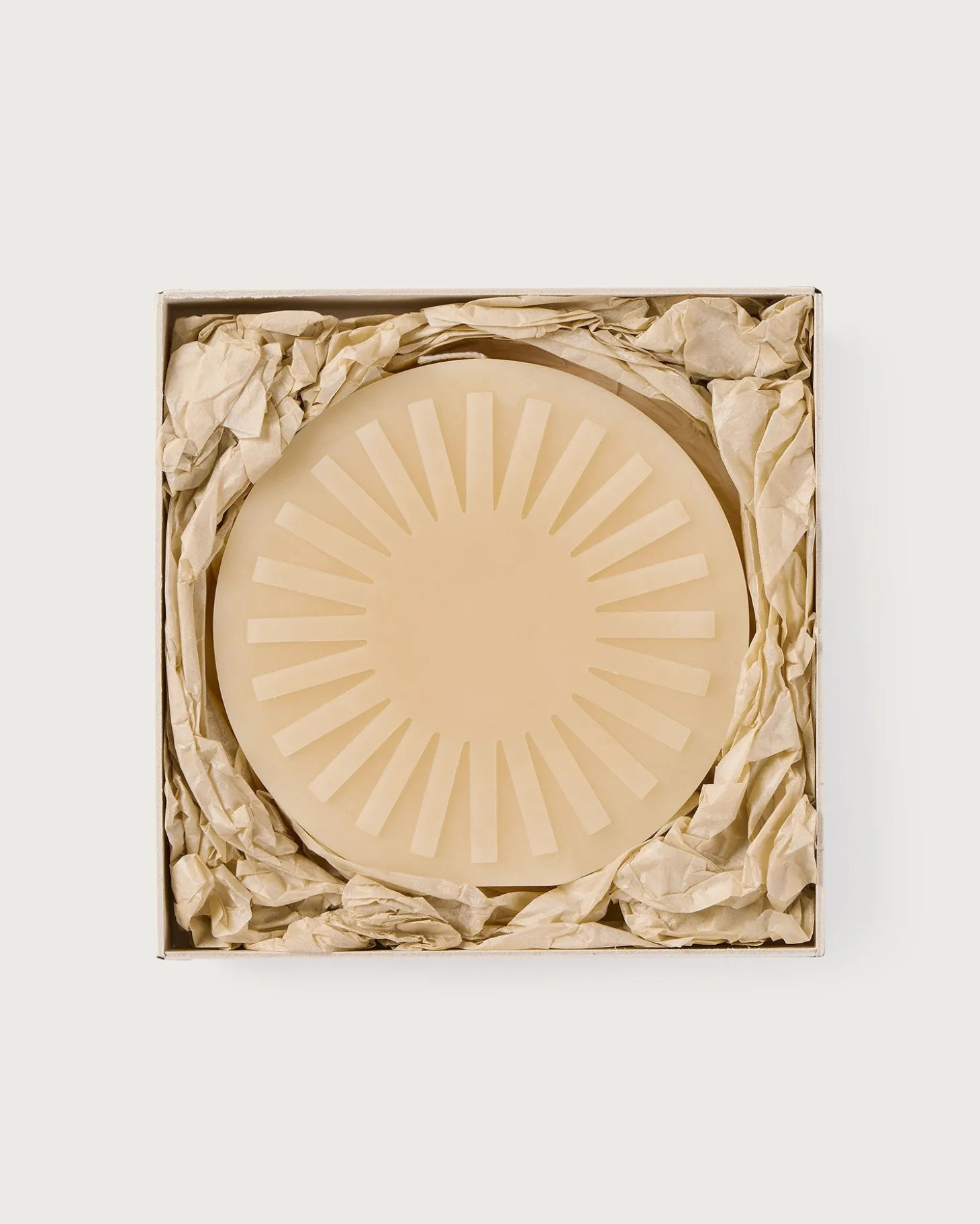 Vela beige Sol