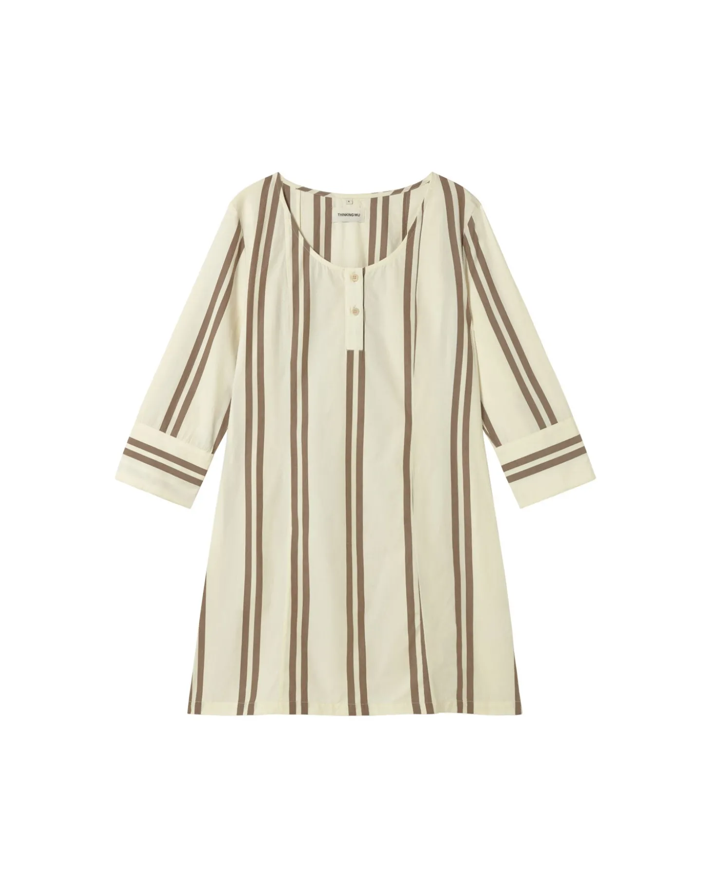 Vestido corto popelin rayas Maria