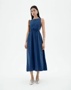 Vestido cut out Cupro Kin