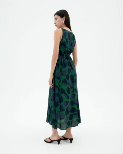 Vestido cut out Ecovero leaf Kin