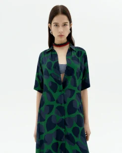 Vestido Ecovero leaf Gianna