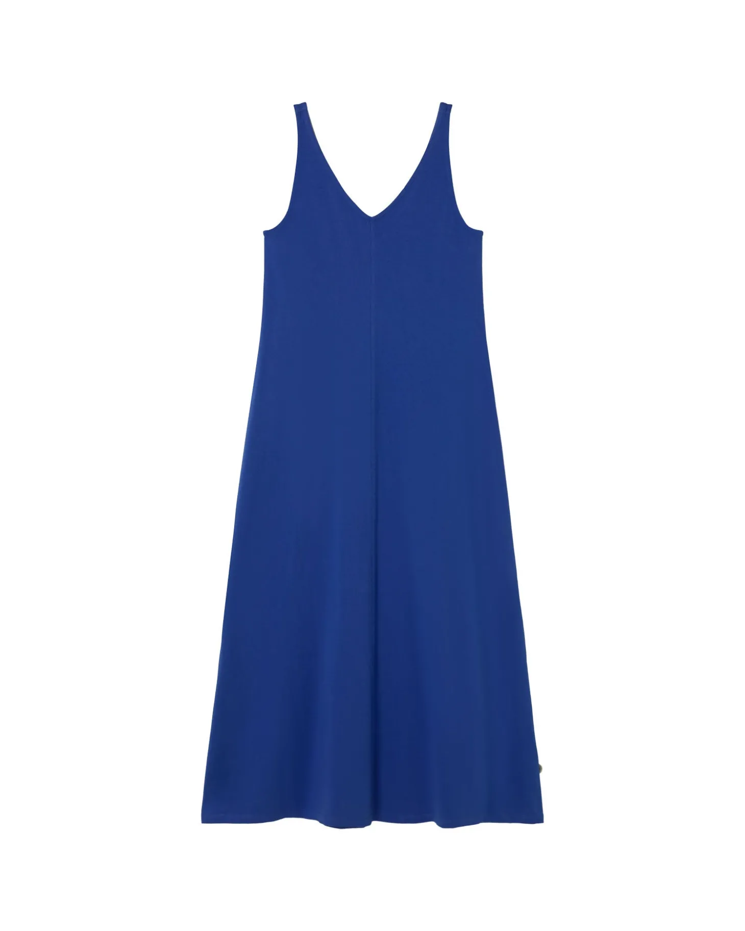 Vestido largo azul tirantes Sade