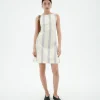 Vestido popelin rayas con lazo Cecile