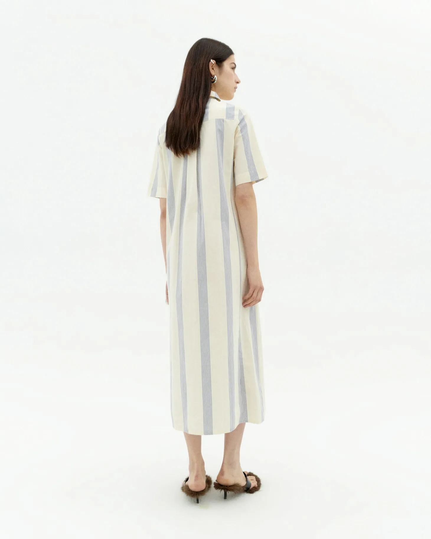 Vestido popelin rayas Gianna