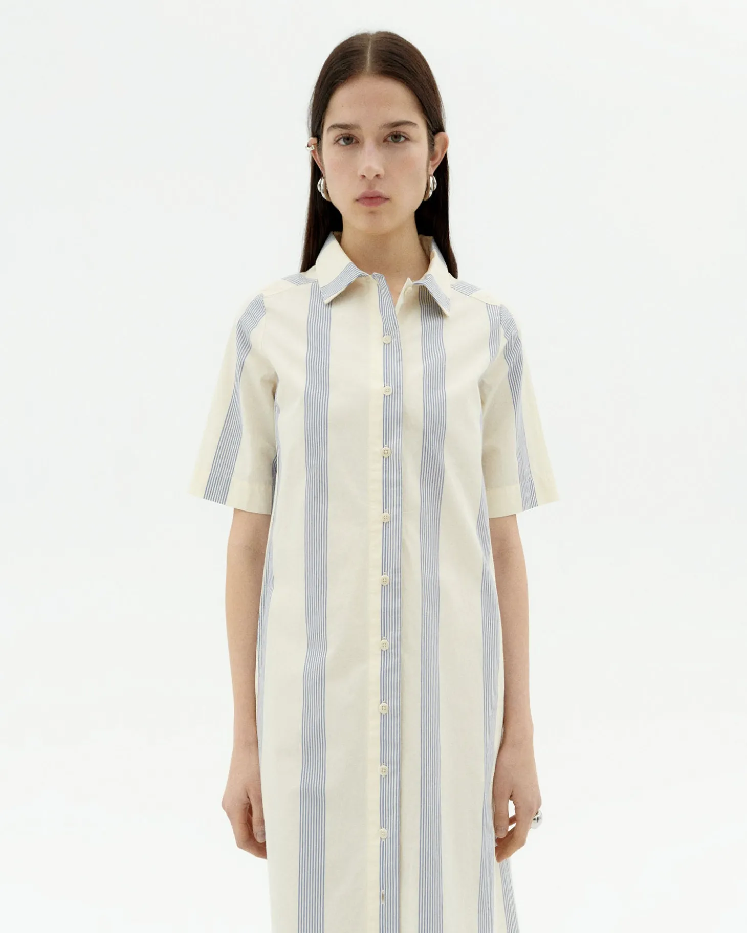 Vestido popelin rayas Gianna