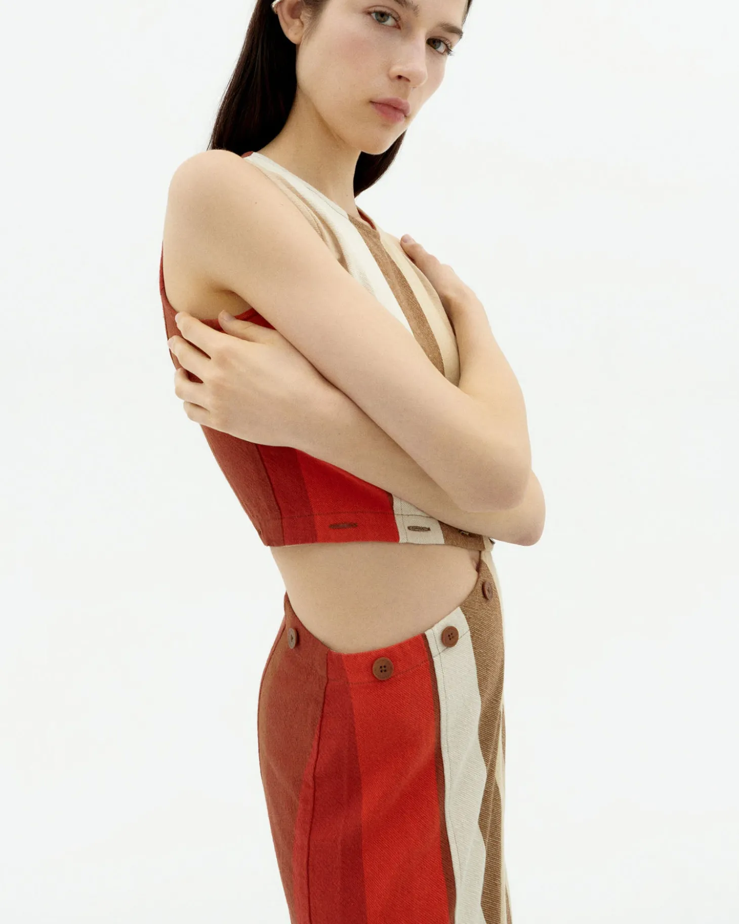 Vestido rayas desmontable sandfire Wila