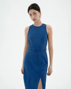 Vestido seersucker desmontable Wila