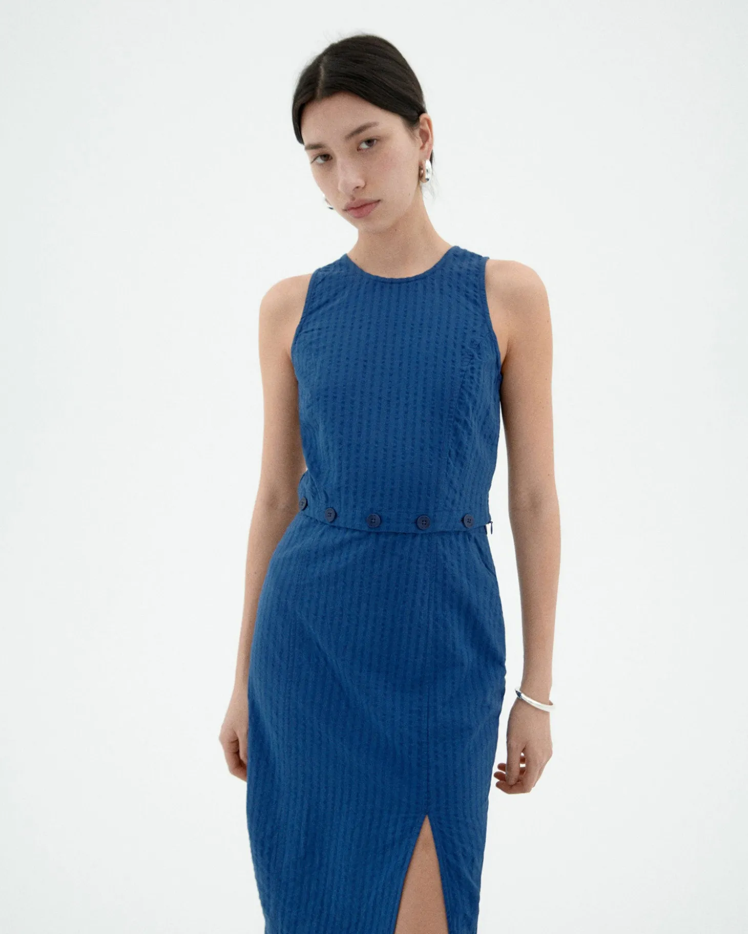 Vestido seersucker desmontable Wila
